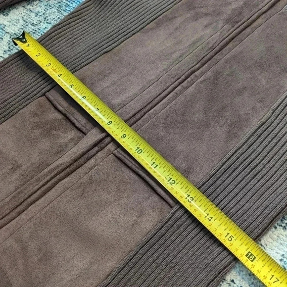 Preswick & Moore Brown 100% cotton zip up jacket size M - Picture 4 of 6